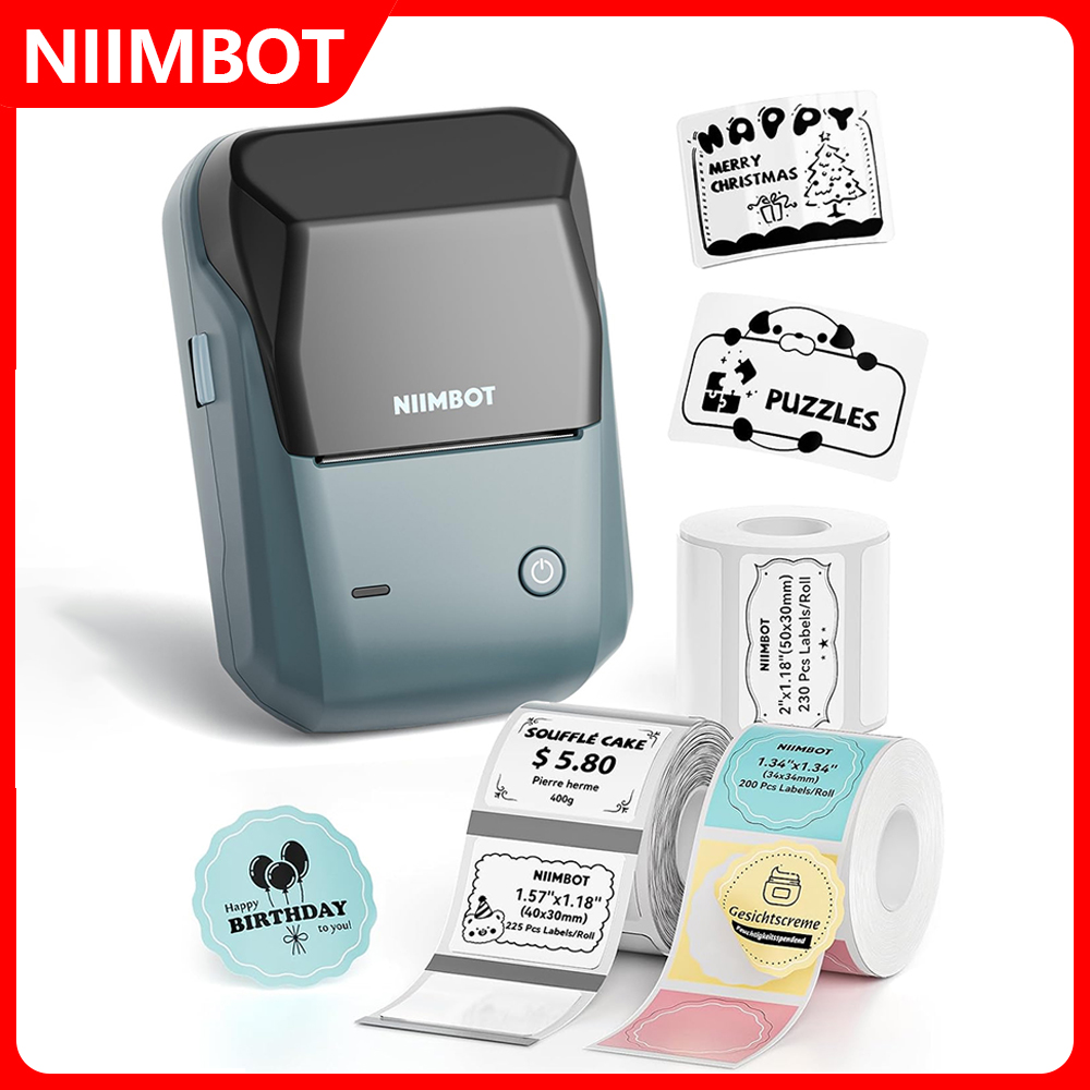 Commercial Book Printing Machines - NIIMBOT B1 Stampante Termica Portatile da