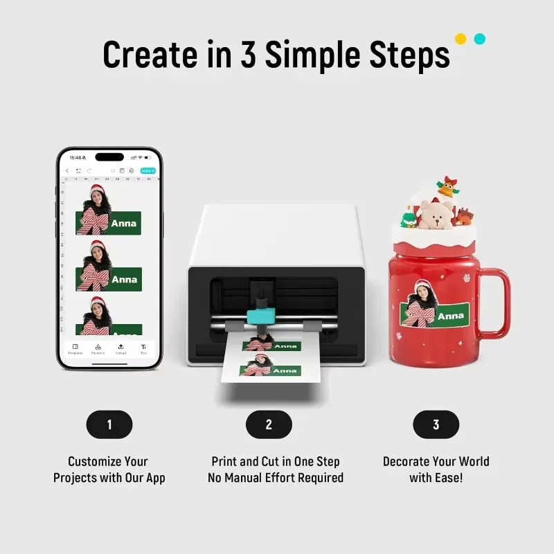 Label Maker - PixCut S1 Macchina Multifunzione per Creare